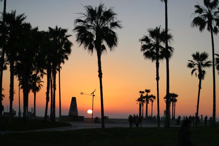 sonnenuntergang in los angeles