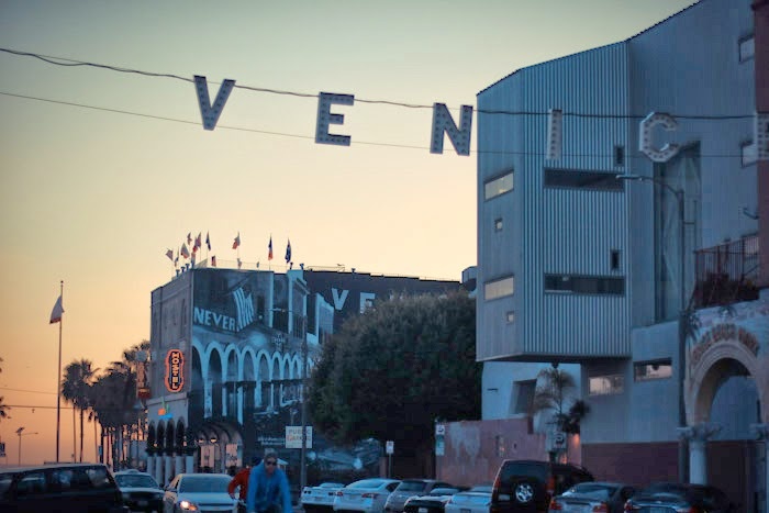 venice los angeles sunset