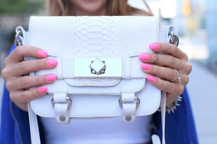 white zara bag