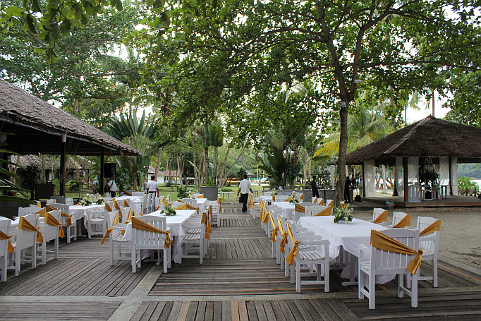 restaurant im resort auf bintan island