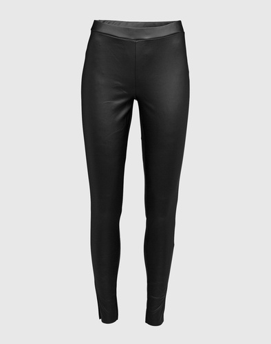 schwarze hose leder von modström, black leather pants modström