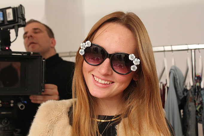 sonnenbrille mit blumen